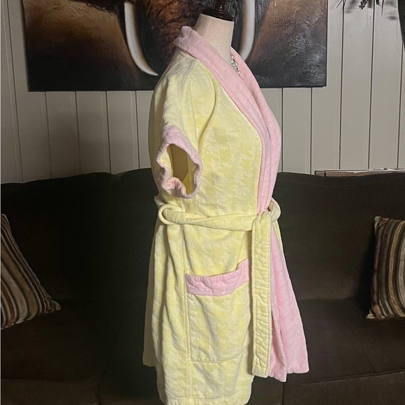 Fernando Squette • Vintage • Beach Bathrobe • Yellow/ Pink • Size Small (P) - Picture 6 of 12